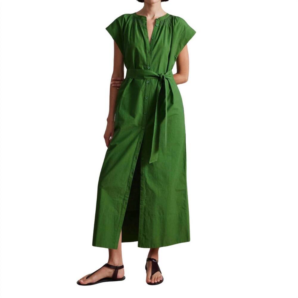 NEW APIECE APART mirada maxi dress in green